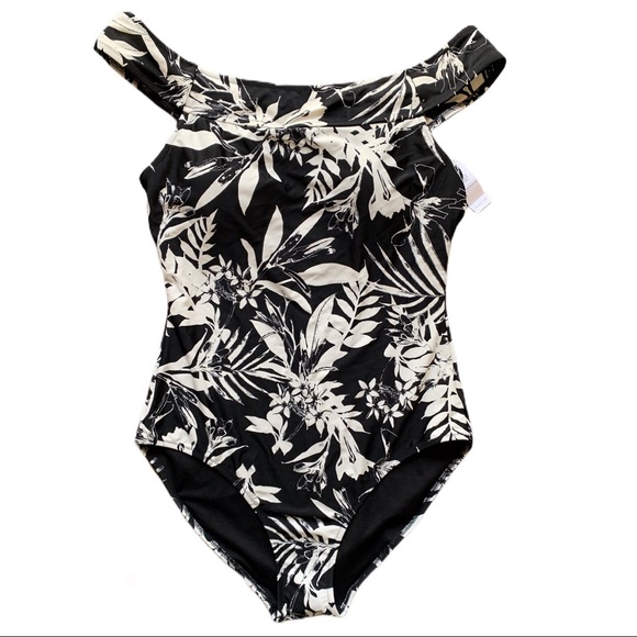 Old Navy Other - NWT Old Navy B&W Floral One Piece Swimsuit